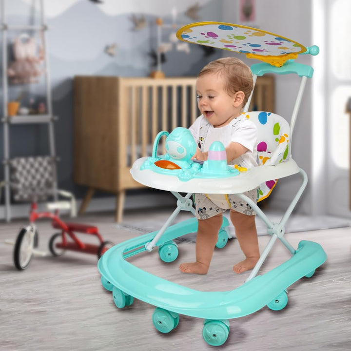 Lauflernhilfe für Babys, faltbar, Lauflernhilfe für Babys, multifunktional, mit leisen Rädern, Aktiv