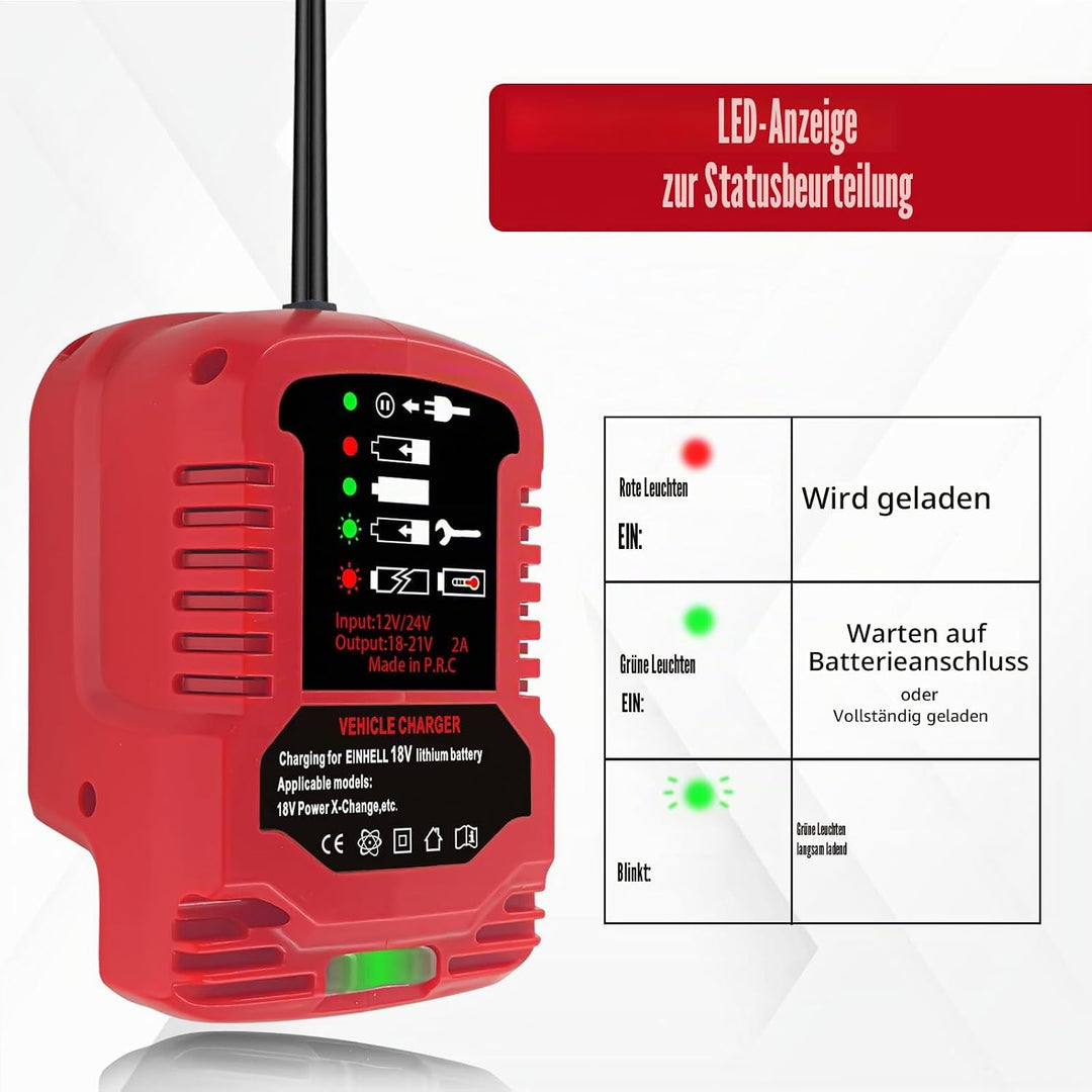 Autoladegerät für Einhell Power X-Change 18 Volt Akku 4511396 4511437 neu 4511437OVP PXBP-300 PXBP-6