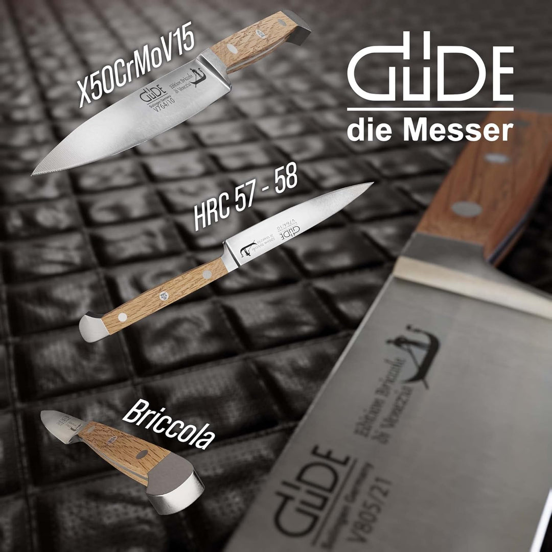 GÜDE Solingen - Spickmesser geschmiedet, 10 cm, Briccole, ALPHA BRICCOLE DI VENEZIA, Office Messer,