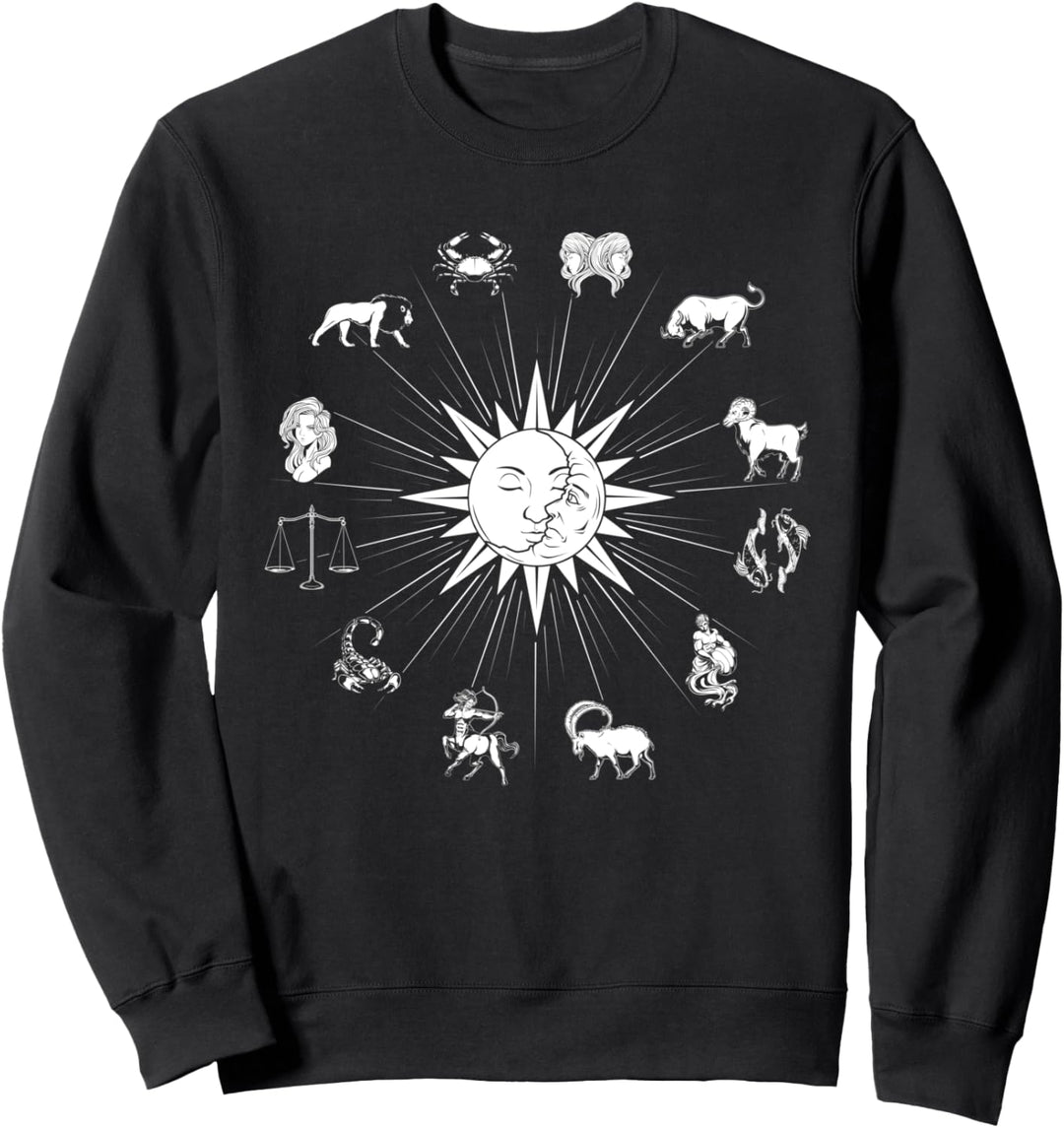 Sonne und Mond - alle Sternzeichen Sweatshirt