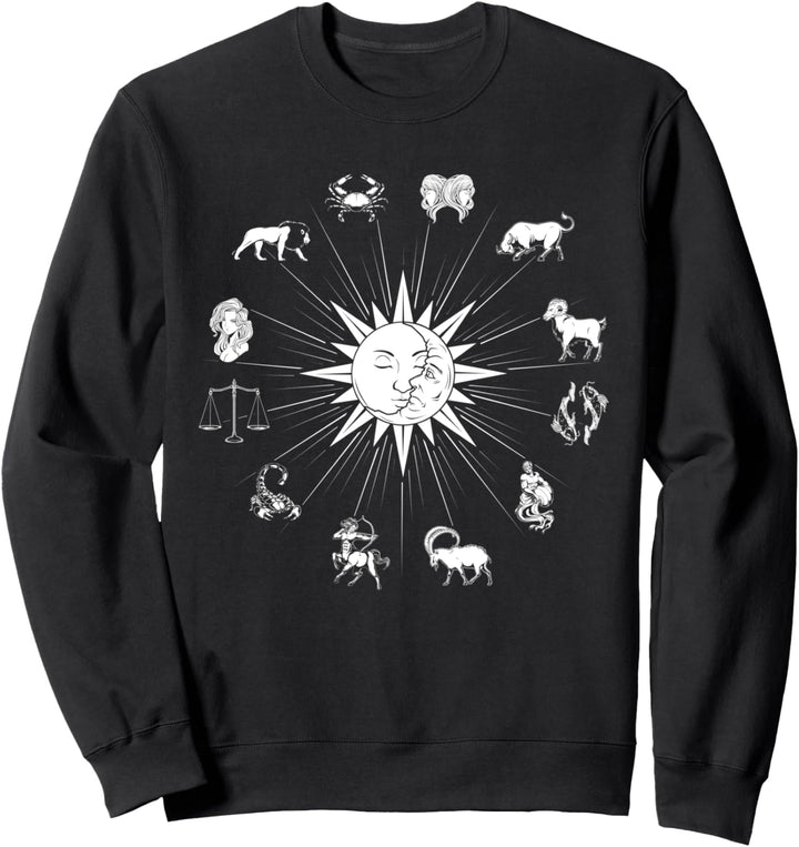 Sonne und Mond - alle Sternzeichen Sweatshirt