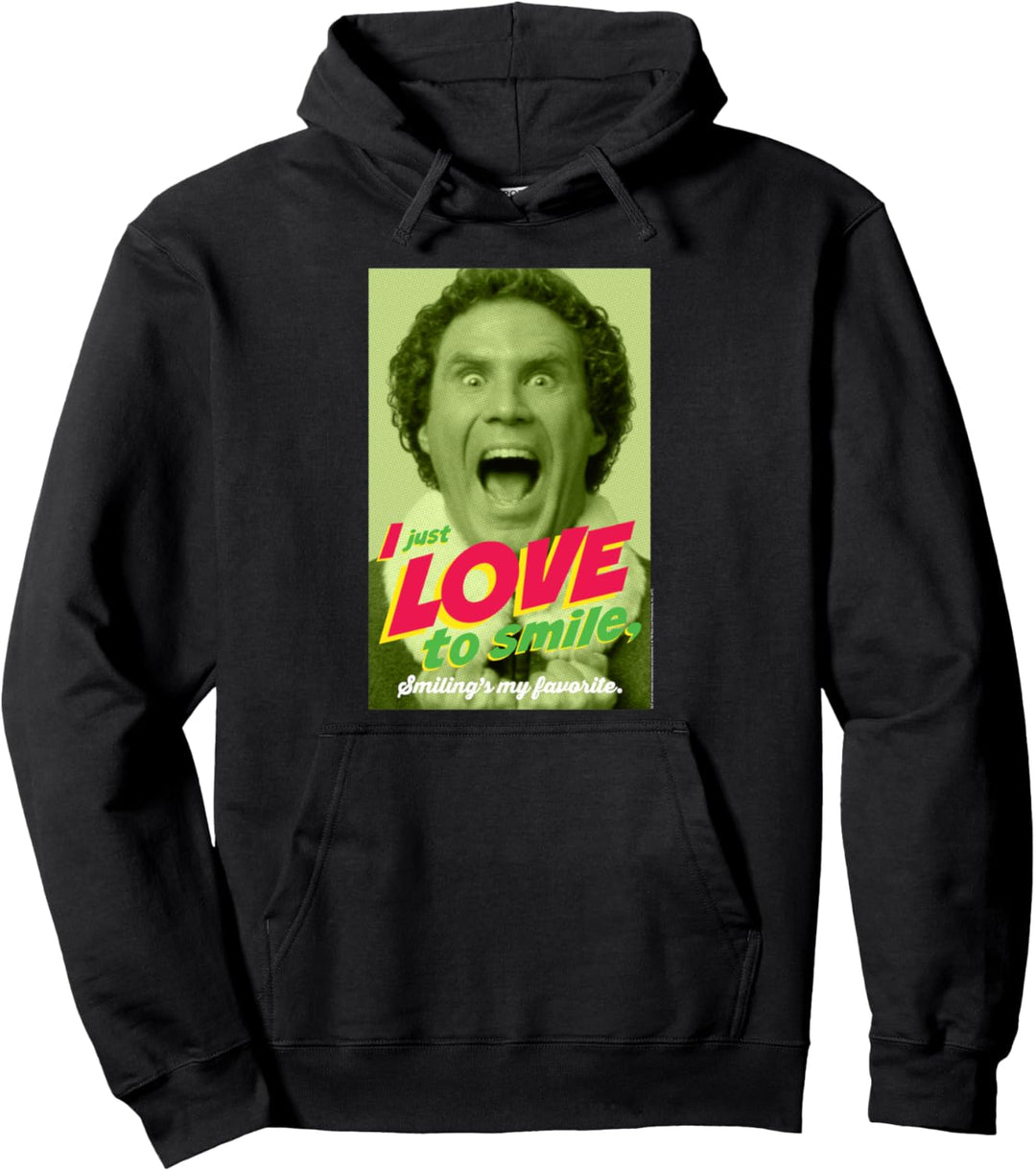 Elf I just love to smile Weihnachten Pullover Hoodie