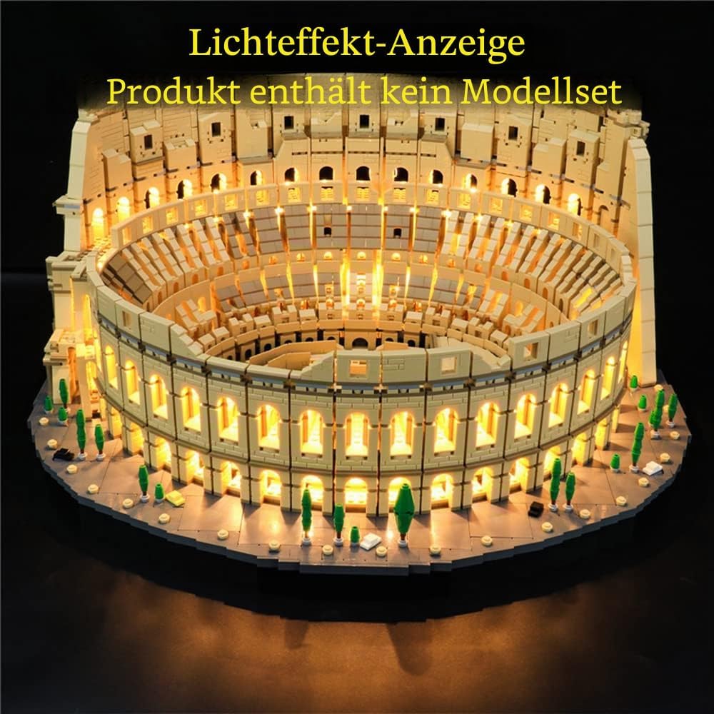 GEAMENT LED Licht-Set Kompatibel mit Lego Kolosseum (Colosseum) - Beleuchtungsset für Creator 10276