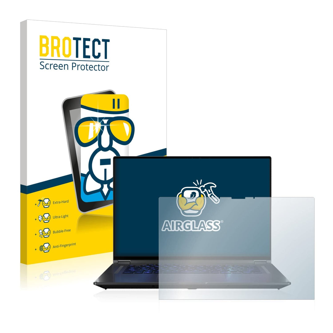 BROTECT Panzerglasfolie für ASUS ROG Flow X16 Schutzglas Schutzfolie [Extrem Kratzfest 9H, Anti-Fing