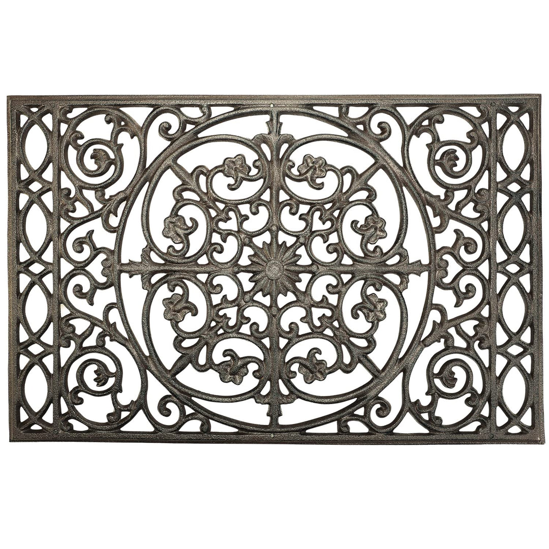 Sungmor rechteckige Fussmatte aus Gusseisen - 55,9 x 36,6 cm - haltbare, rutschfeste Fussmatte, Schu