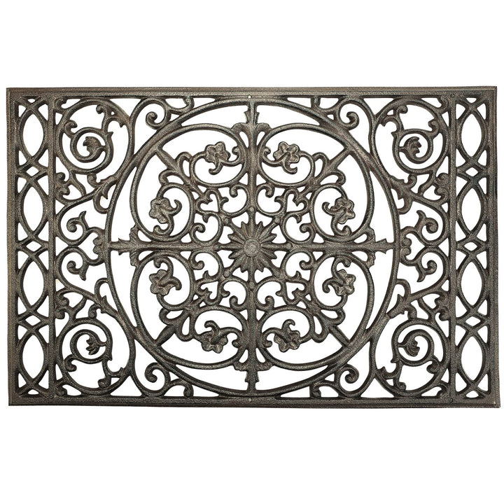 Sungmor rechteckige Fussmatte aus Gusseisen - 55,9 x 36,6 cm - haltbare, rutschfeste Fussmatte, Schu