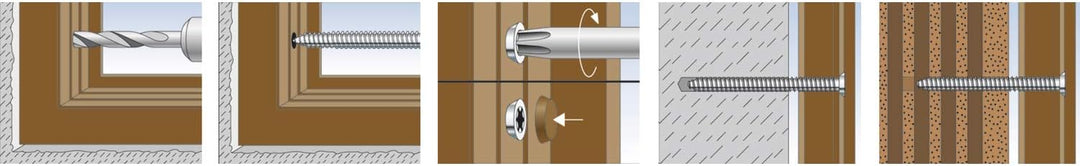 SPAX-RA, 7,5 x 130 mm, 100 Stück, Vollgewinde, Flachsenkkopf, T-STAR plus T30, WIROX - 1021010751305