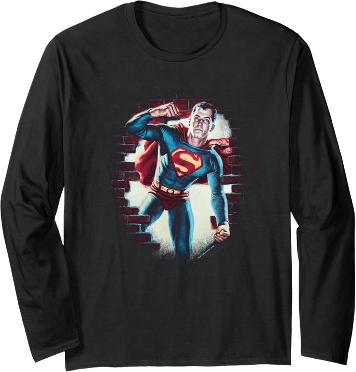 Superman Vintage Steel Langarmshirt