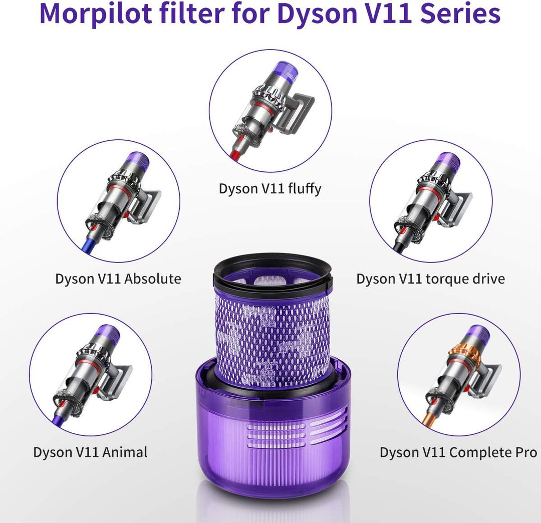 morpilot Filter für Dyson V11, 2 Pack Ersatzfilter für Dyson V11 V15 SV14 SV22 Absolute Animal Extra