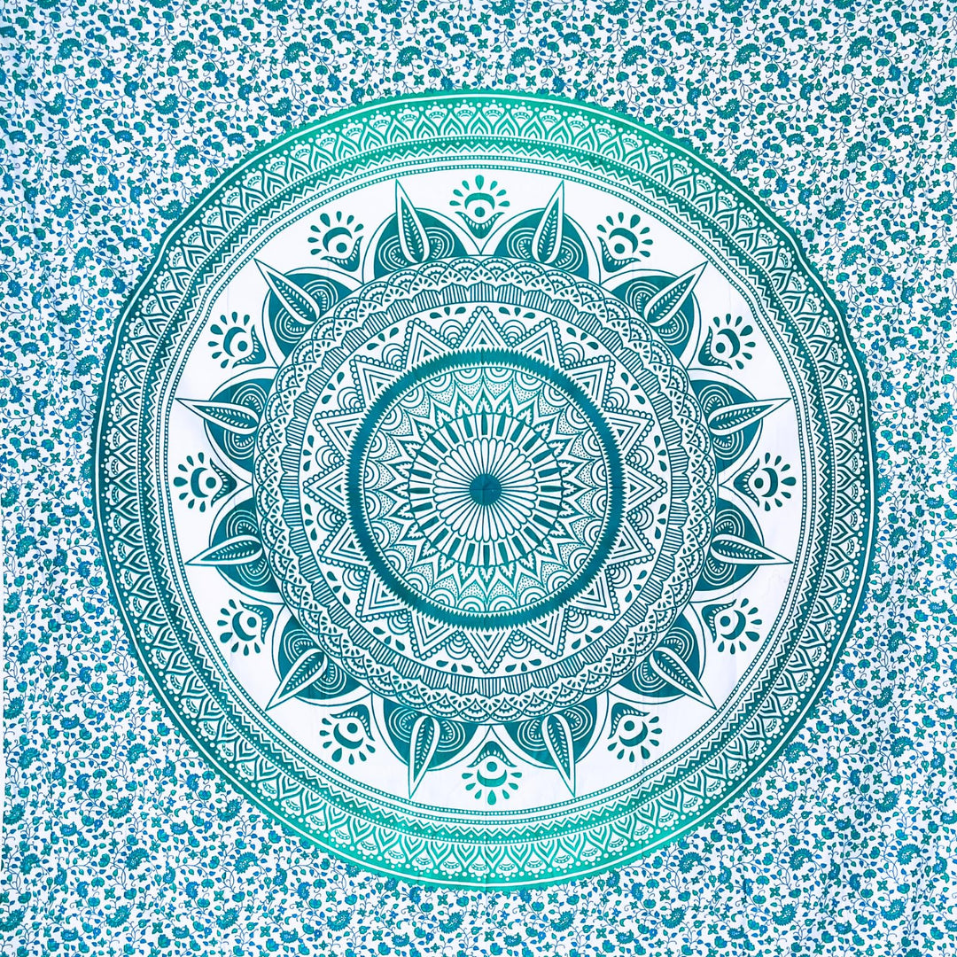 MOMOMUS Grosses Strandtuch XXL Sandfrei - Mit Mandala-Motiv - Ideal als Pareo, Strandtuch Gross Sand
