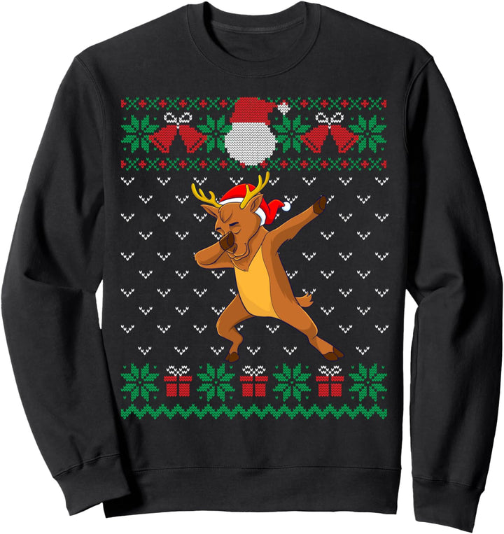 Dabbing Rentier, hässliche Weihnachten Pullover Xmas Dab Sweatshirt