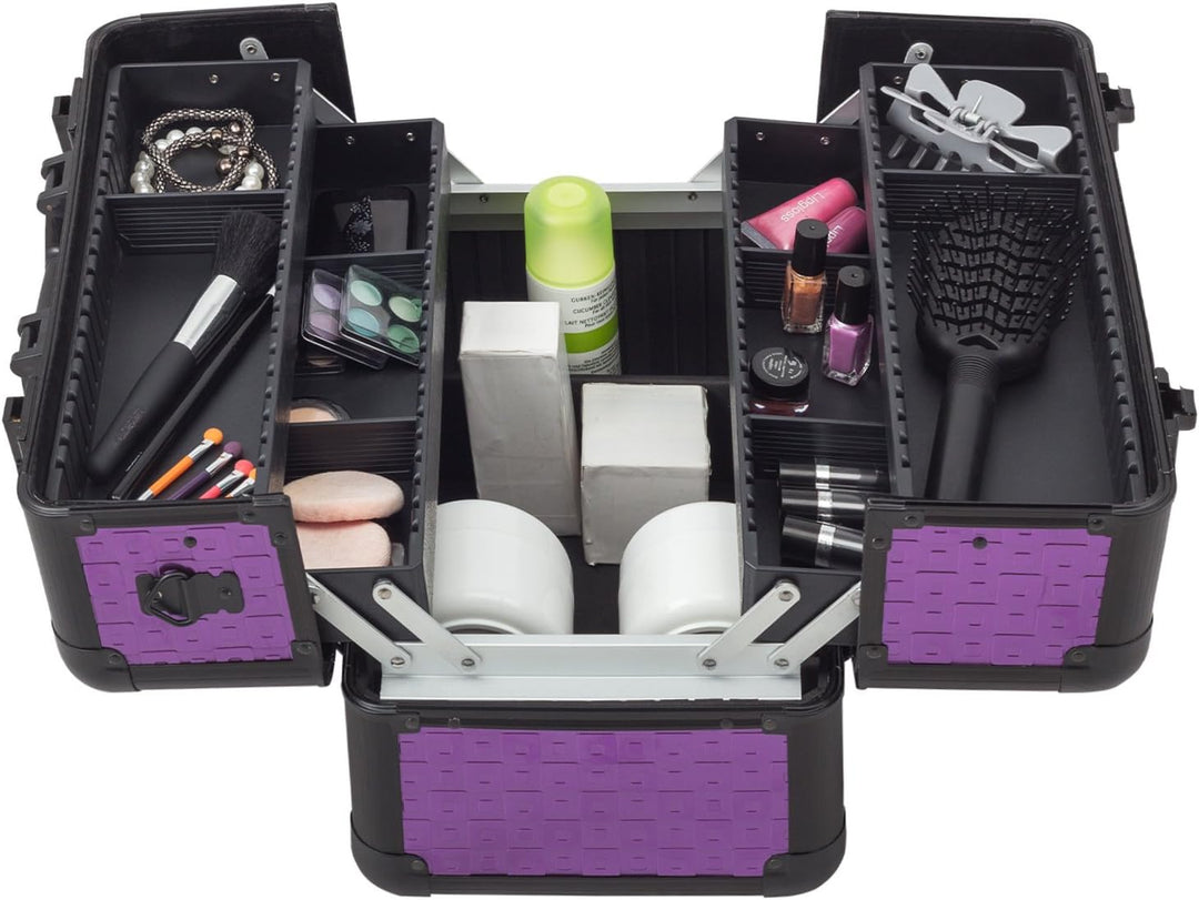 anndora Beauty Case Kosmetikkoffer - Robuster Schminkkoffer, Werkzeugkoffer, Nähkoffer, Aluminium Ma