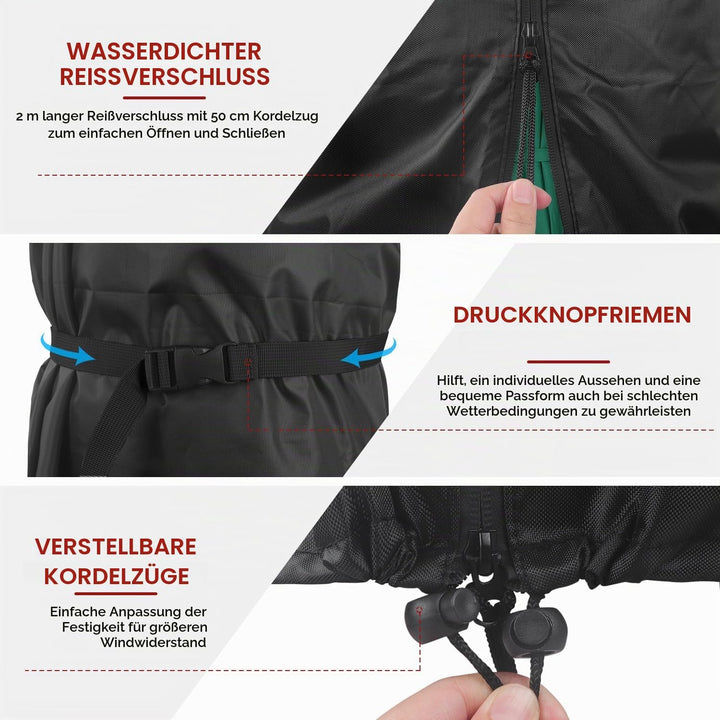 LAMUNI Sonnenschirm Schutzhülle für Ampelschirm Abdeckung für Gartenschirm Abdeckhauben für Sonnensc