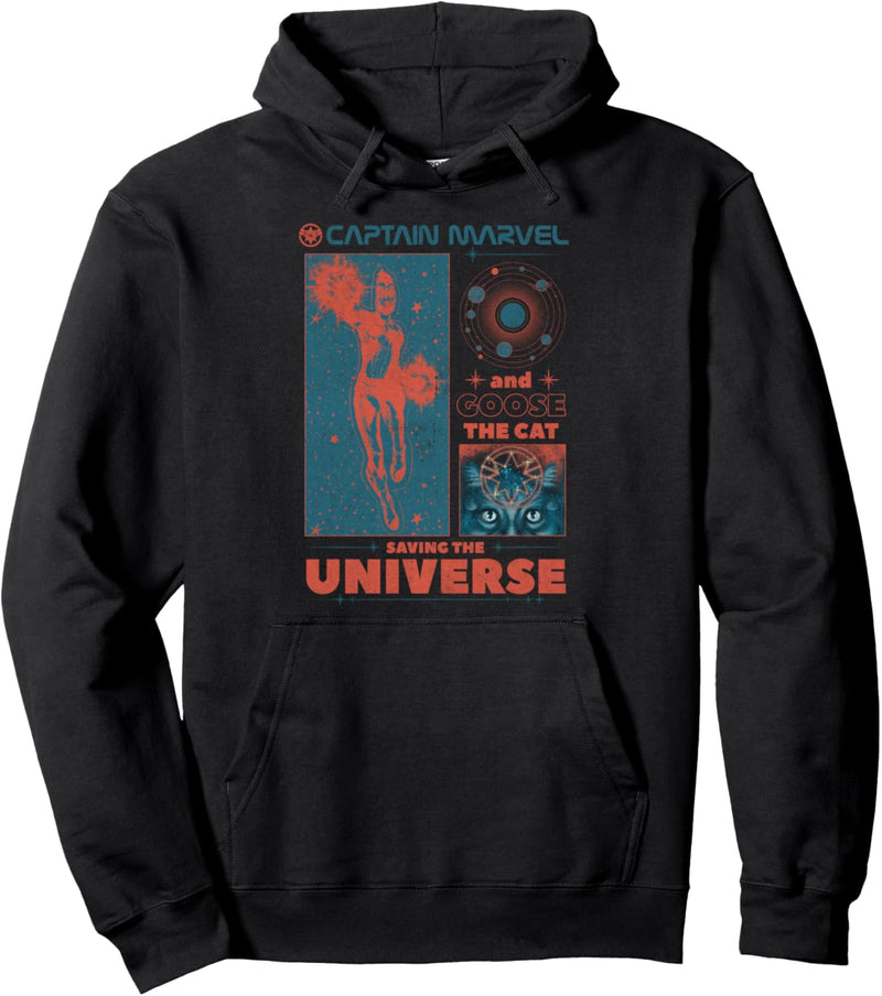 Marvel Captain Marvel and Goose Saving The Universe Pullover Hoodie