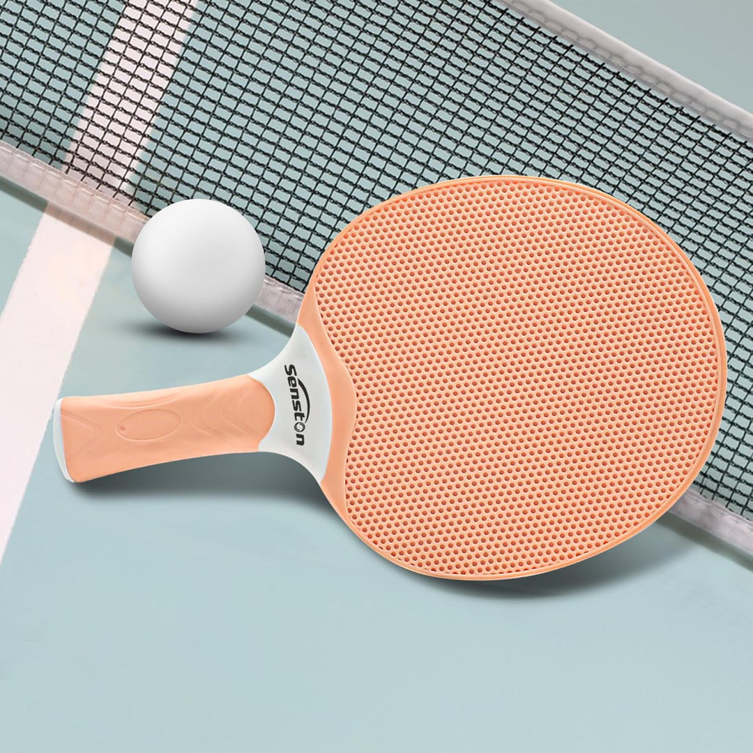 Senston Tischtennisschläger Set, professionelle Tischtennisschläger mit 3 Bällen, Ping Pong Paddel S