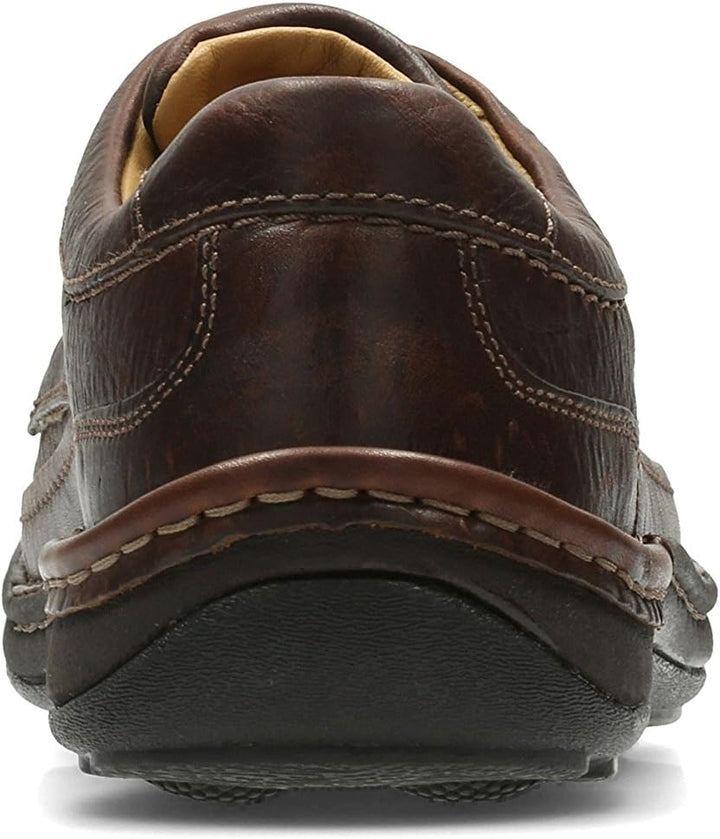 Clarks Herren Nature Three Derby 39.5 EU Mahogany Leather, 39.5 EU Mahogany Leather