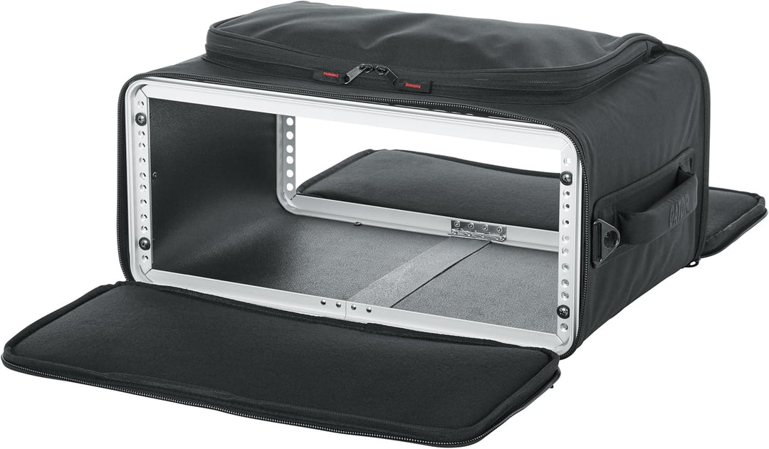 Gator GR-RACKBAG-4U Leichte Gepäckträgertasche mit Aluminiumrahmen und PE-Verstärkung 4U Rack Space,
