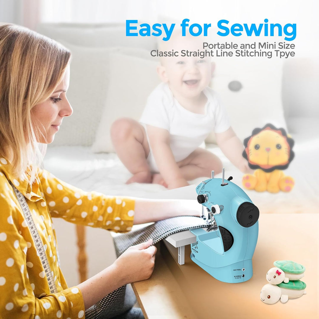 KPCB Nähmaschine Mini Blau und Schwarz