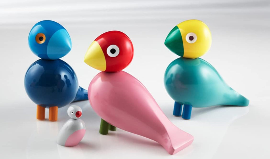 Kay Bojesen Ruth Singvogel Figuren 15.5 cm Singvögel Weihnachtsdekoration, rosa 15.8 x 7 x cm Rosaro