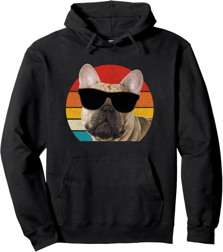 Französische Bulldogge Frenchie Hund Vintage Lustiges Hunde Pullover Hoodie
