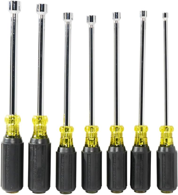 Klein Tools Inc 647 M Magnetischer Spitze Nussschraubendreher-Set, 7 Stück