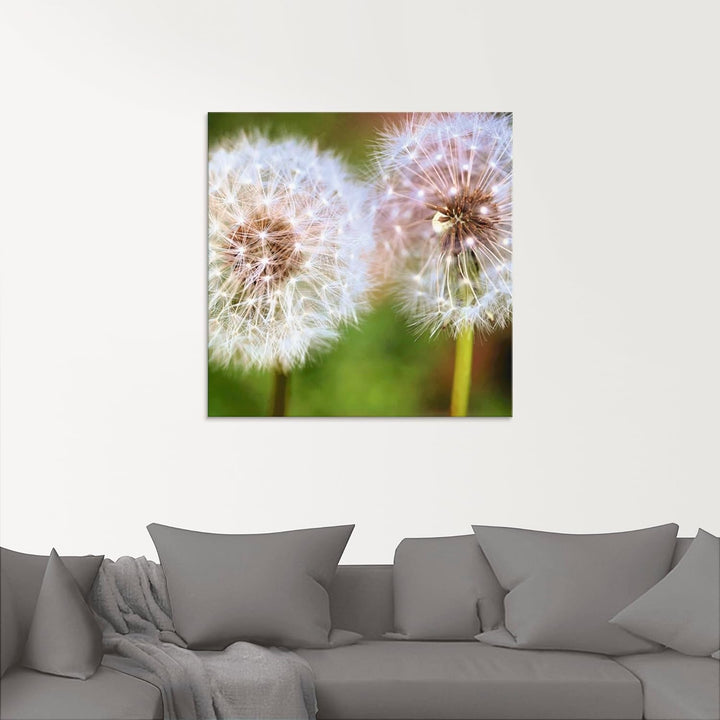 ARTland Glasbilder Wandbild Glas Bild einteilig 40 x 40 cm Quadratisch Pflanzen Blumen Mikro Makro P