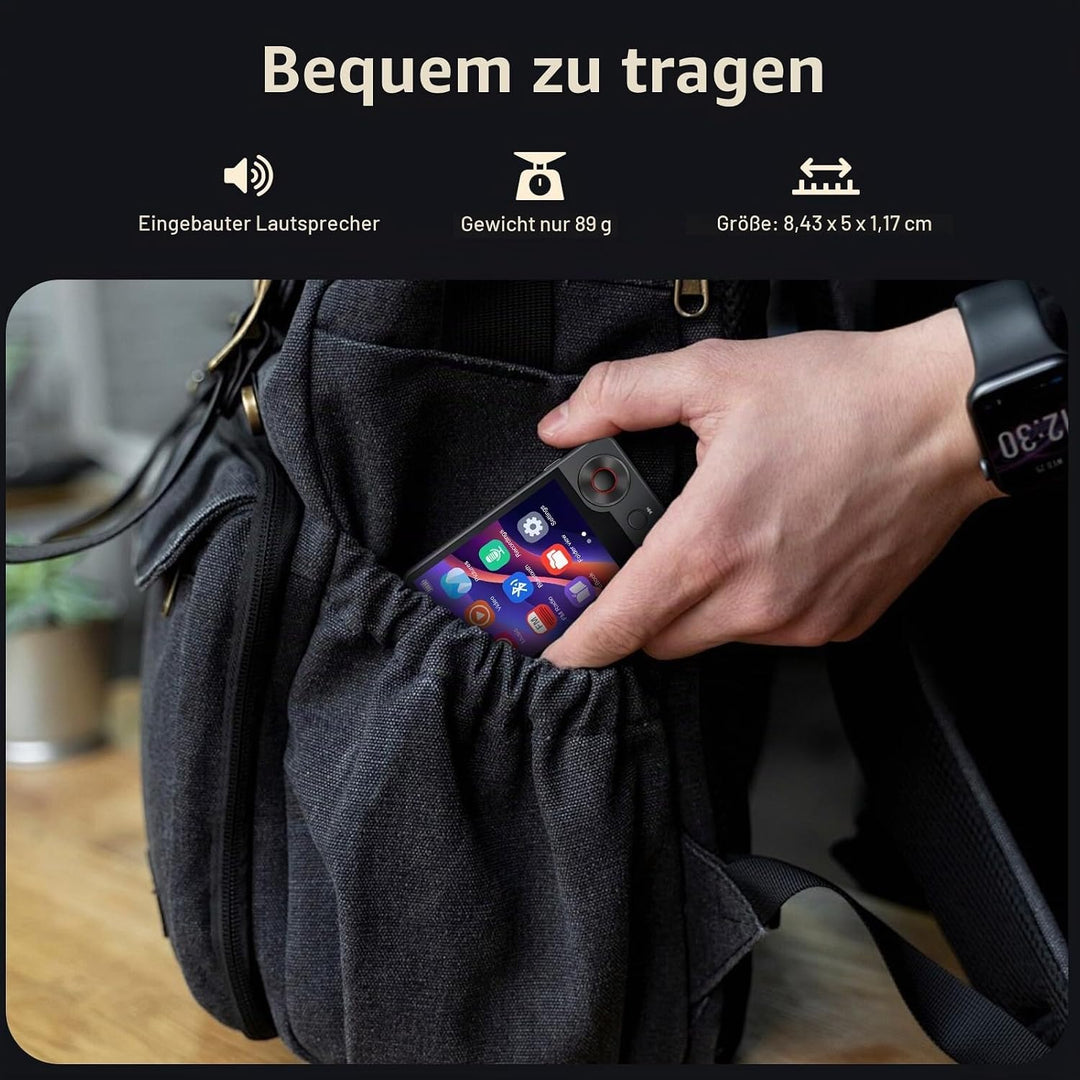 128GB MP3-Player mit Bluetooth 5.3, Oilsky 2,4 Zoll tragbarer Touchscreen MP3 Musikplayer mit Lautsp