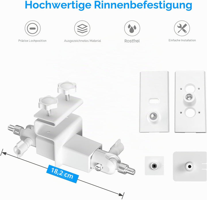 HOLACA 2-in-1 Universal-Dachrinnenhalterung Kamera Halterung Kompatibel mit Spotlight Kamera Plus/Pr