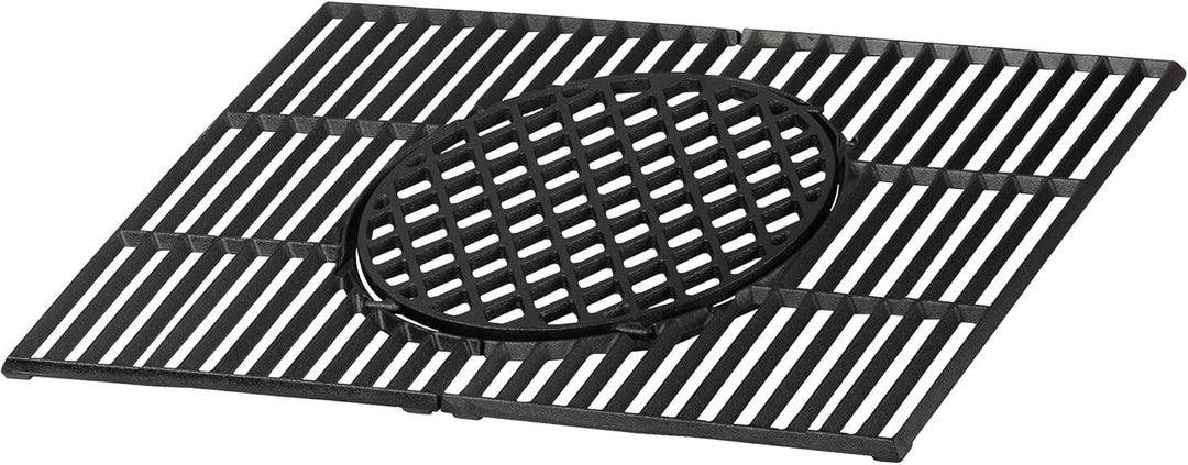 BBQ-Toro Gusseisen Grillrost System 60 x 44 cm | Rost-in-Rost Gussrost Grill, Gusseisen Einsatz Holz