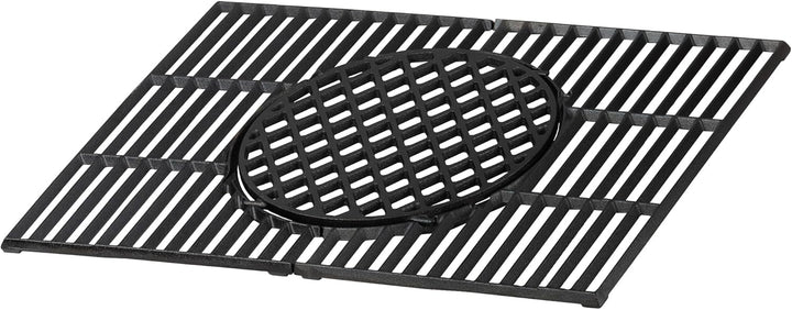 BBQ-Toro Gusseisen Grillrost System 60 x 44 cm | Rost-in-Rost Gussrost Grill, Gusseisen Einsatz Holz