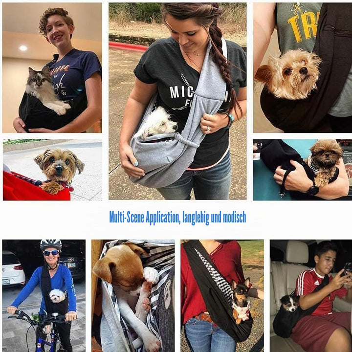 Hundetragetasche,Hunderucksack Bis 10kg,Tragbare Hunde Verstellbar Tragetasche,Hunde Taschen Für Kle