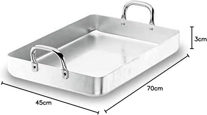 Lacor 20570F Bratpfanne mit Fixier Griffen 70 cm