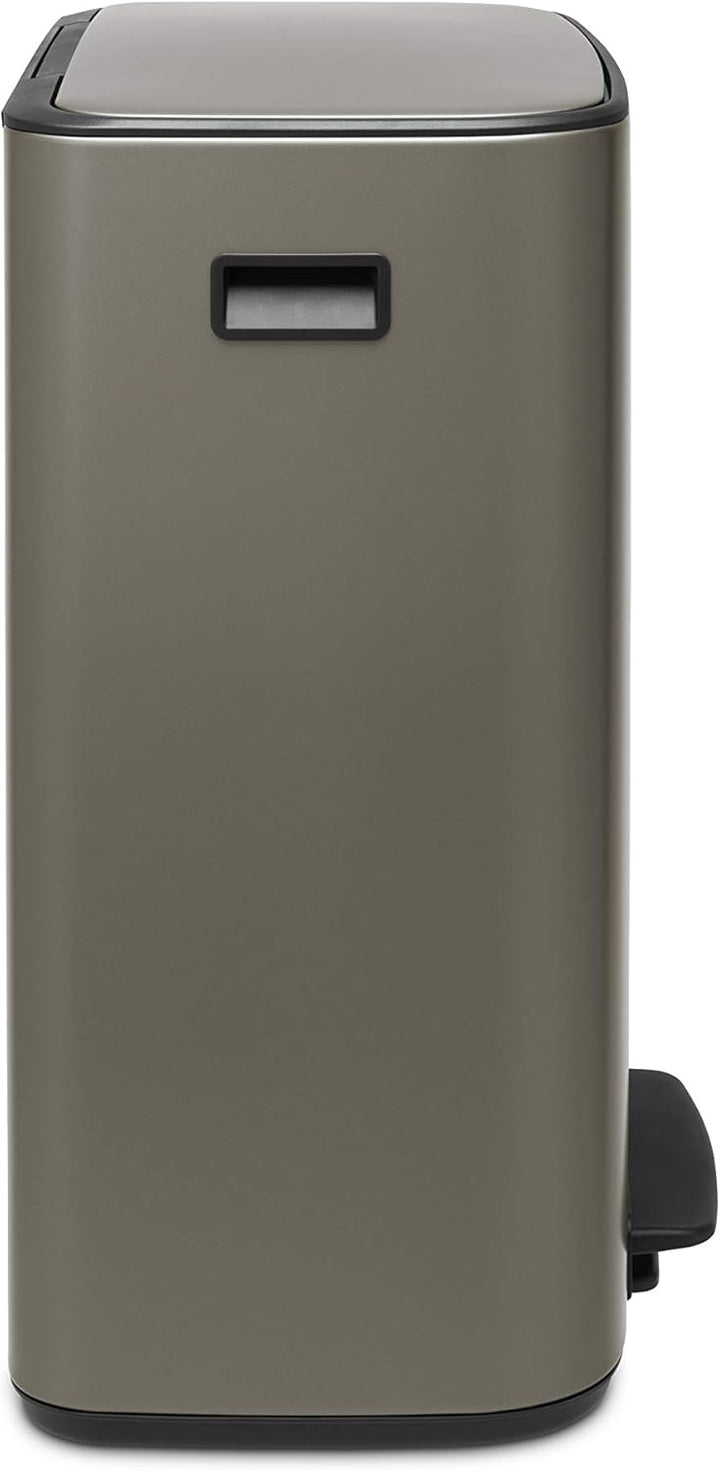 Brabantia 211546 Treteimer Bo, 2 x 30L, Platin 2 Inneneimer (2 x 30L) Platinum, 2 Inneneimer (2 x 30