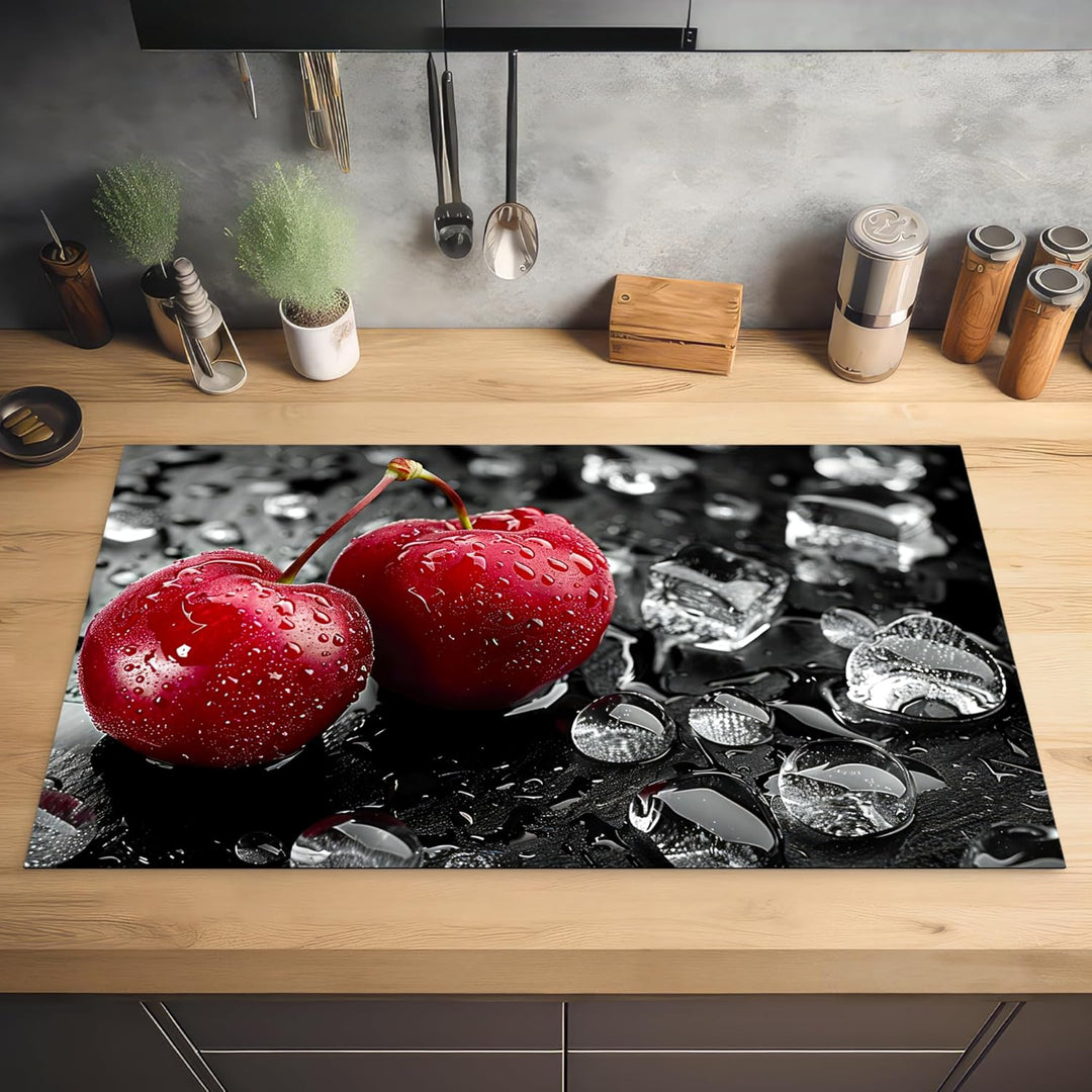 Herdabdeckplatte 90x52 cm Einteilig Herdabdeckung Abdeckplatte für Ceranfeld Abdeckung Induktionskoc