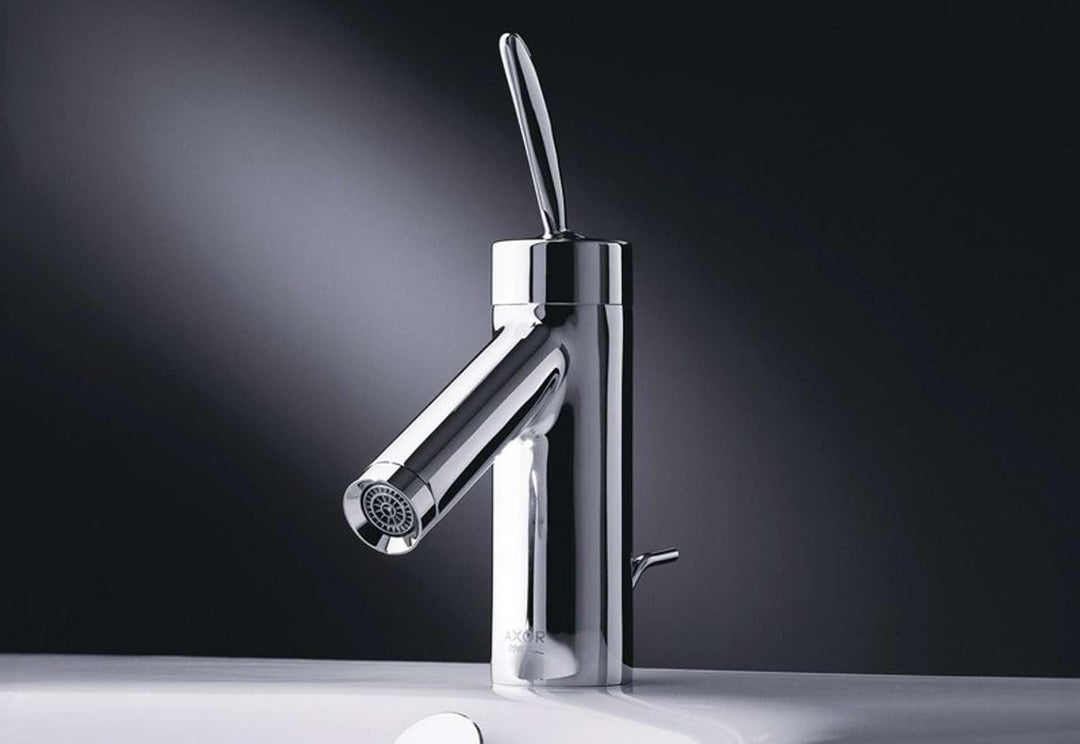 AXOR Wasserhahn Starck Classic (Armatur mit Auslauf Höhe 70 mm und Zugstangen-Ablaufgarnitur) Chrom