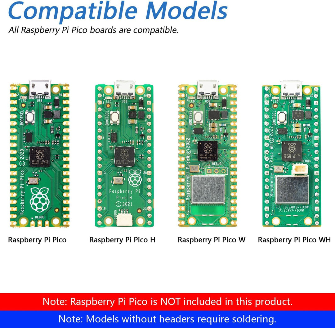 Freenove Bipedal Robot Kit for Raspberry Pi Pico (Not Included) (Compatible with Arduino IDE), LED M