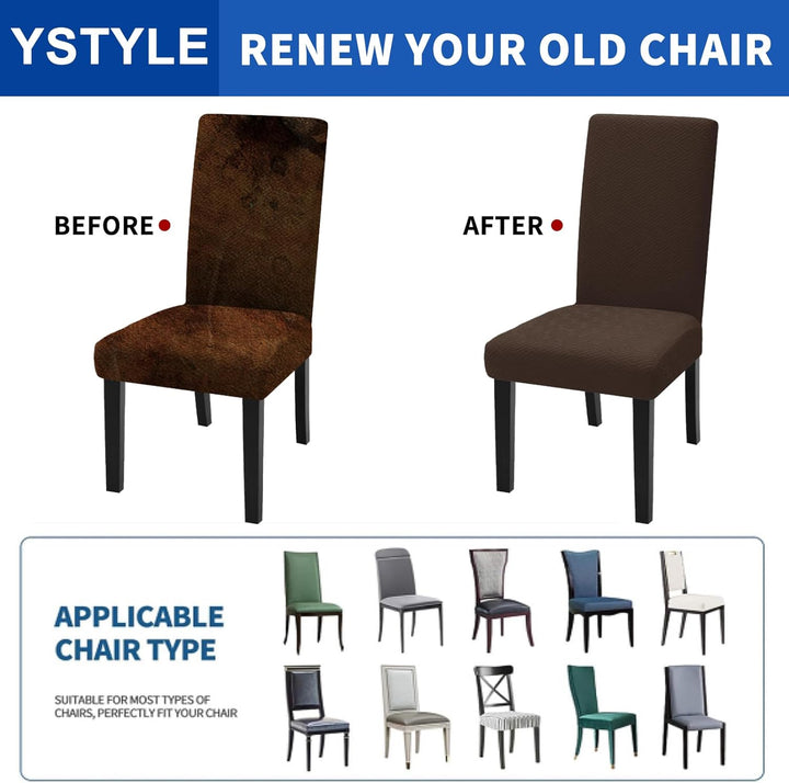 Ystyle Stuhlhussen 6er Set, Stretch Stuhlbezug, Universale Elastische Stuhlbezüge, Hussen Für Stühle