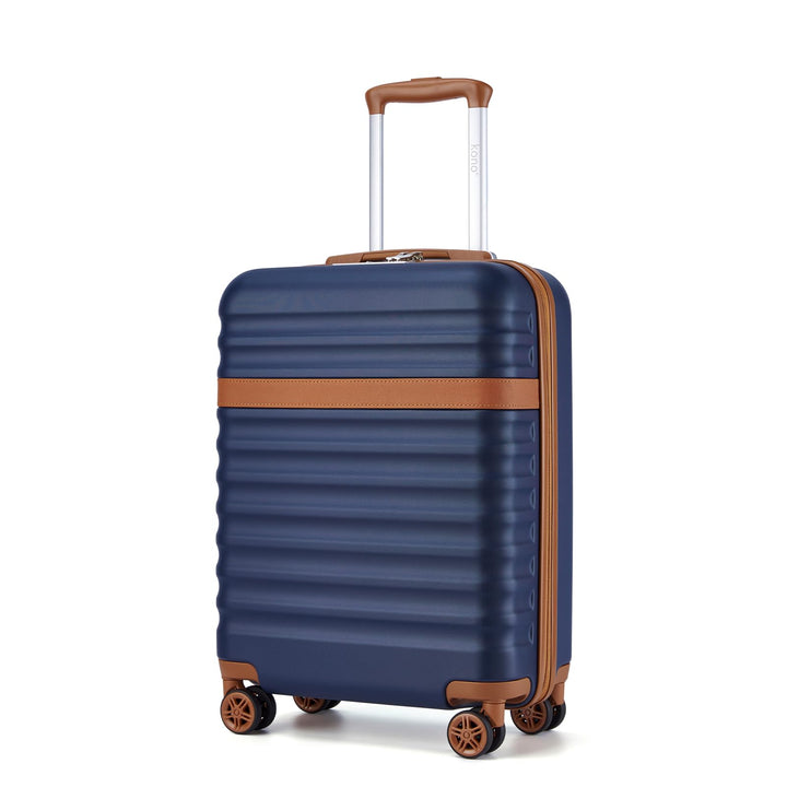 KONO Handgepäck Koffer Trolley Koffer Reisekoffer leicht aus ABS+PC mit 4 Rollen Hartschalenkoffer T