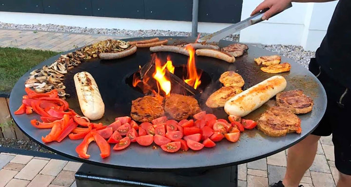 Feuerplatte/Grillplatte 60cm aus 5mm Stahl
