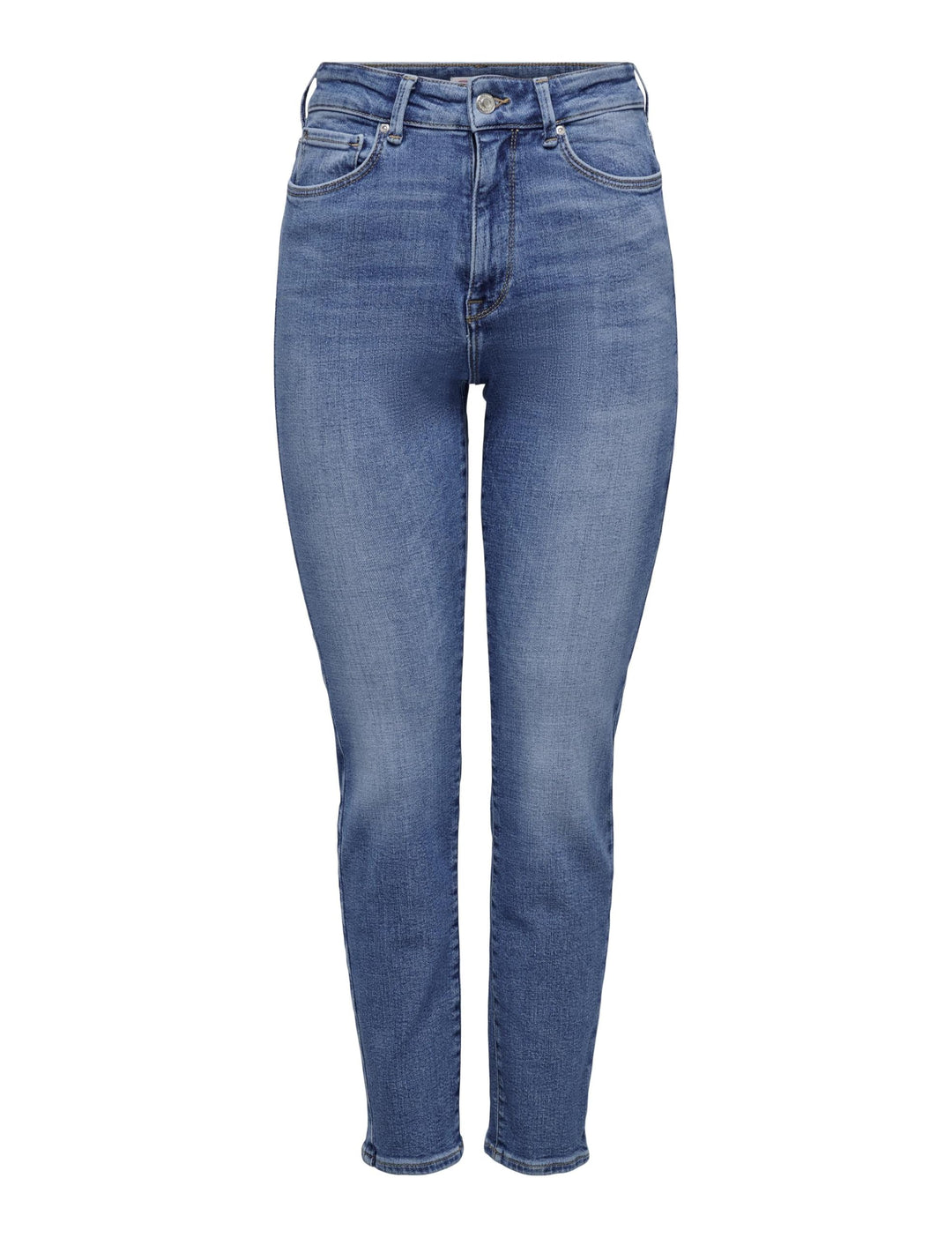ONLY Female Straight-Fit Jeans ONLEMILY Hohe Taille Gerade geschnitten Jeans 32W / 30L Medium Blue D
