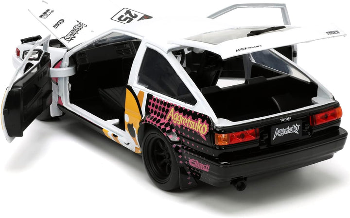 Jada Toys Aggretsuko 1986 Toyota Trueno AE86 1:24