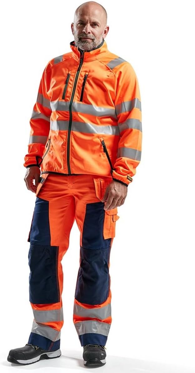 Blaklader 49062512 HIGH VIS JACKET Softshell, Orange, grootte XL XL Hochglanz-orange, XL Hochglanz-o