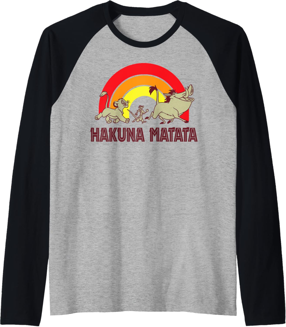 Disney Lion King Warm Rainbow Hakuna Matata Raglan