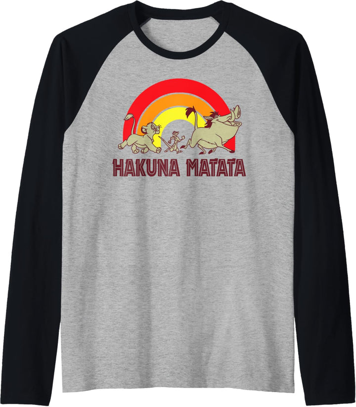 Disney Lion King Warm Rainbow Hakuna Matata Raglan