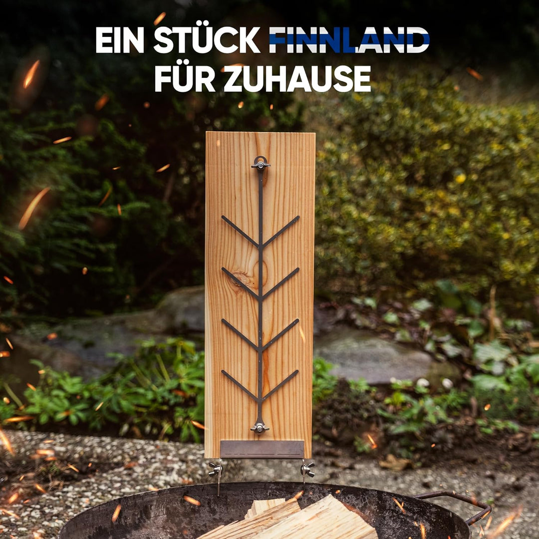 Flammlachsbrett 2er Set Lärche für die Feuerschale und den Kugelgrill Lärche 2er Set, L&#xE4;rche 2e