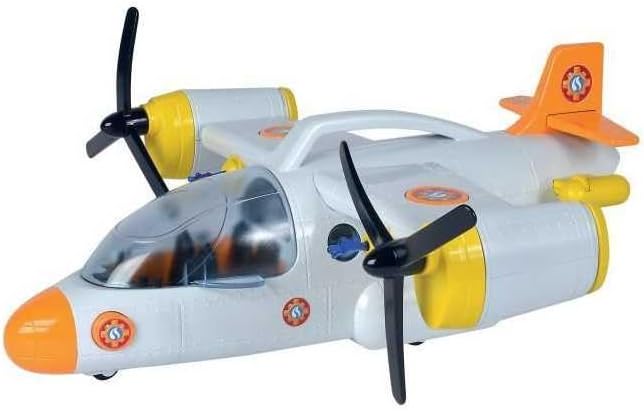 Simba Feuerwehrmann Rettungsflugzeug Sam 109252615038 +3 Jahre 42 cm mit Werferfunktion mit Licht un