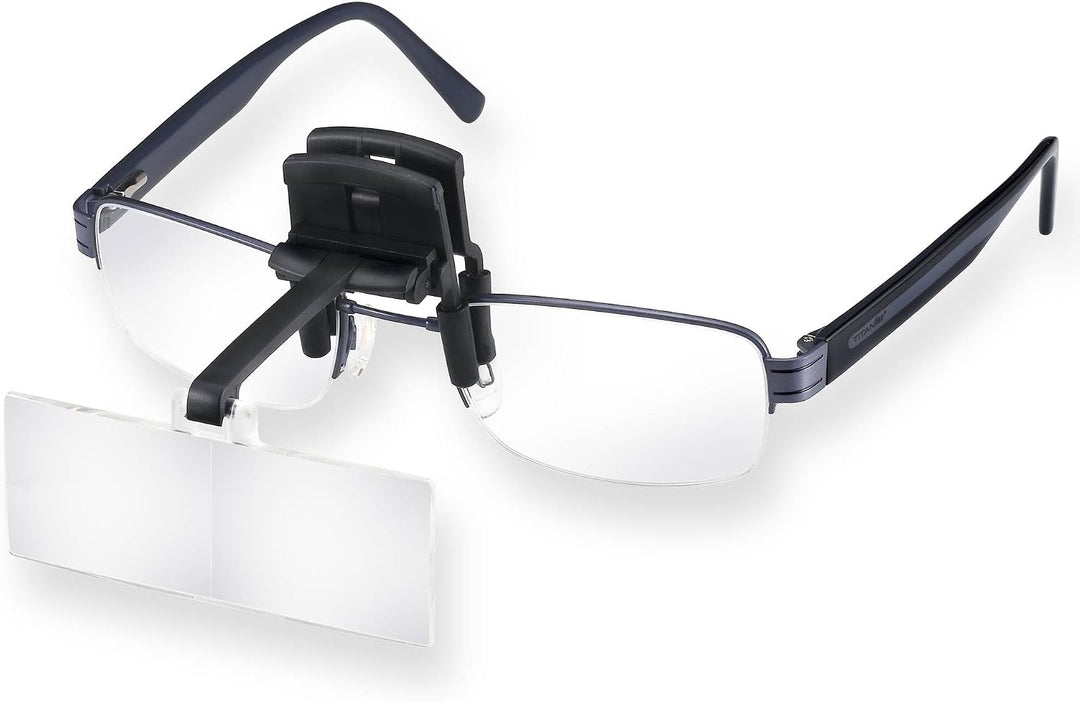 Lente di ingrandimento 2,5 x, 5,0 dpt, 180mm, da Testa, a Clip 2,5x, 2,5x