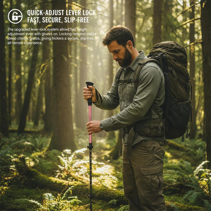 Trekkingstöcke Carbon Ultraleicht 169 g, Teleskop Wanderstöcke 63–135 cm | Teleskop Wanderstöcke 63–