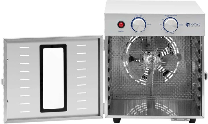 Royal Catering RCDA-800/23S Dörrautomat 800 W 8 Etagen Dörrgerät