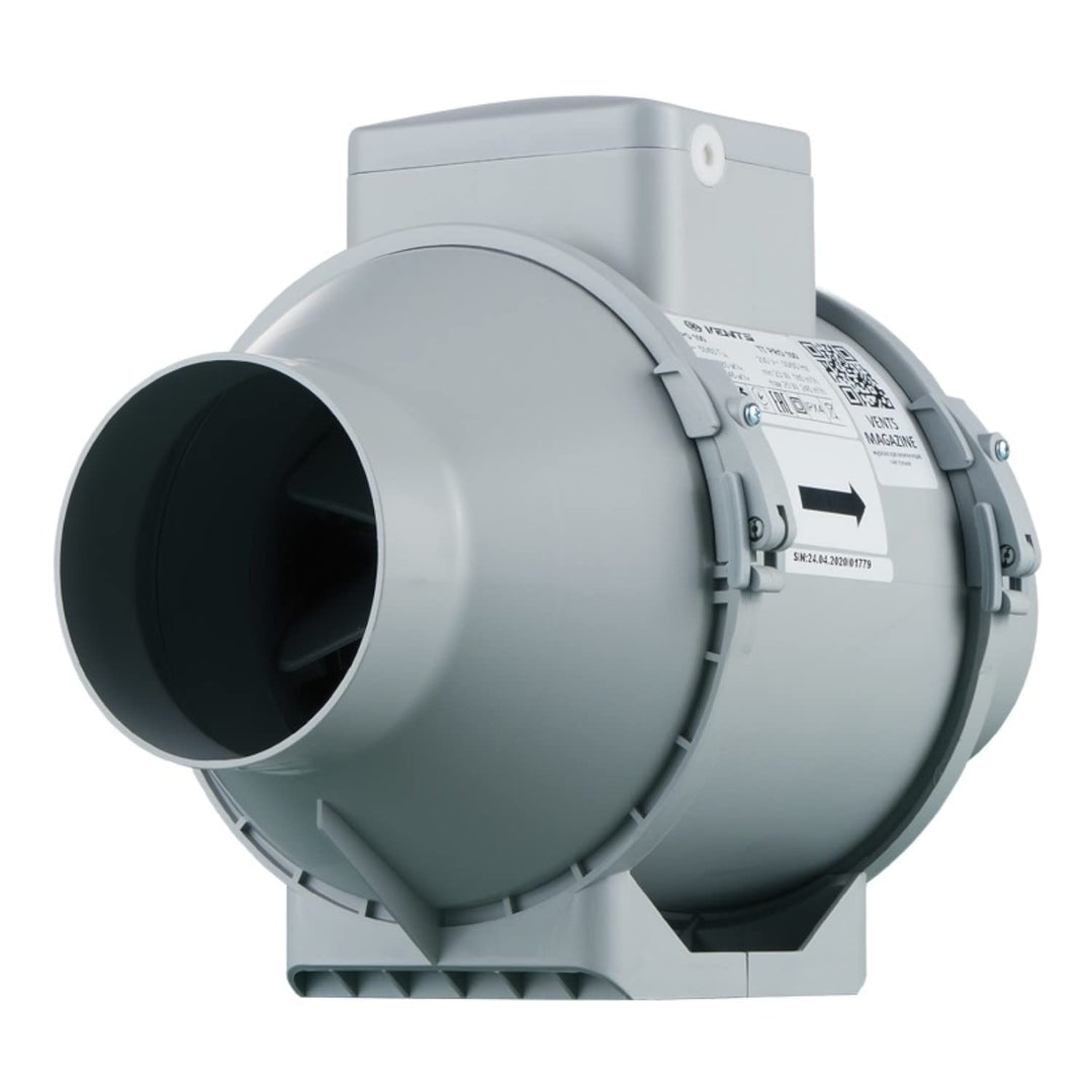 VENTS Halbradialer Rohrlüfter TT Pro 100 T mit Nachlauf